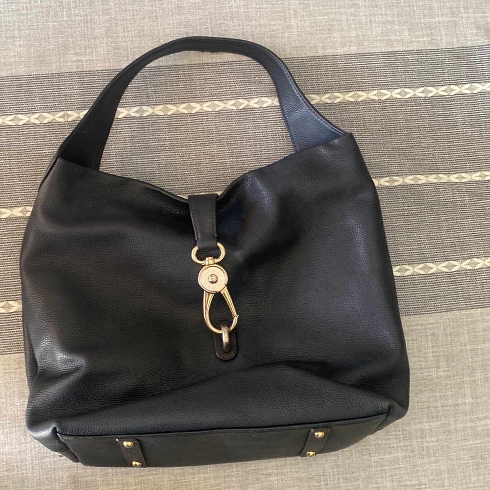 Large black Dooney and Bourke shoulder bag